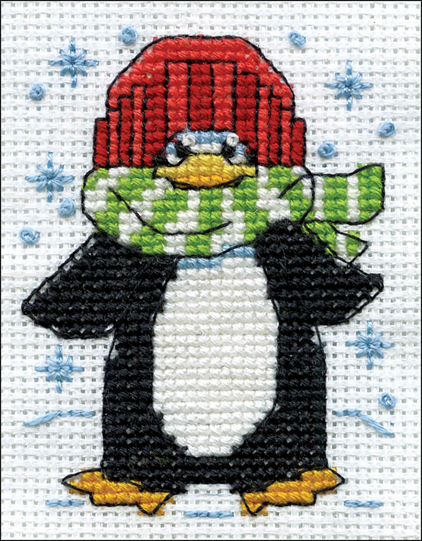 Design Works Counted Cross Stitch Kit 2&#x22;X3&#x22;-Penguin (14 Count)