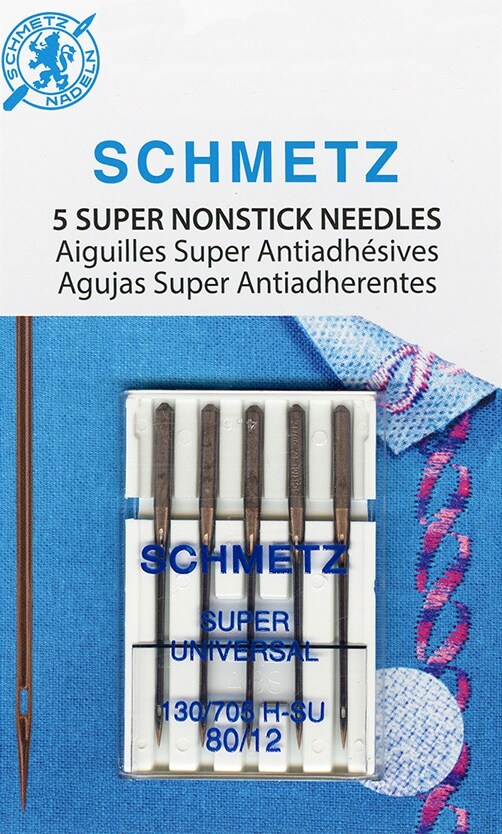 Schmetz Super Nonstick Machine Needles-Size 80/12 5/Pkg
