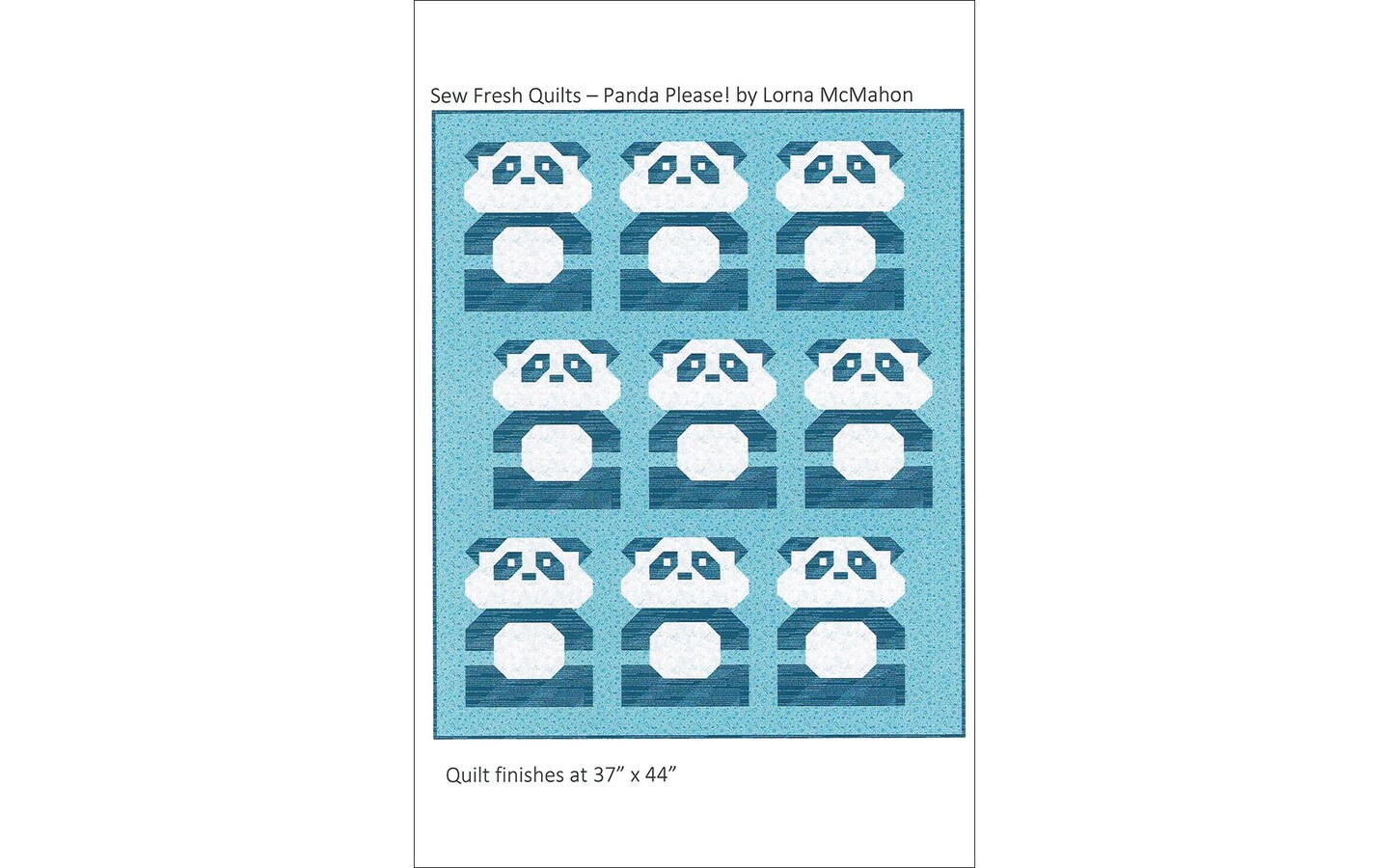 Sew Fresh Quilts Panda Please! Ptrn