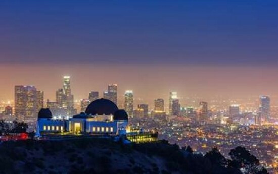 L.A. Skyline with Griffith Observatory Poster Print by Toby Harriman Visuals - Item # VARPDXT538D