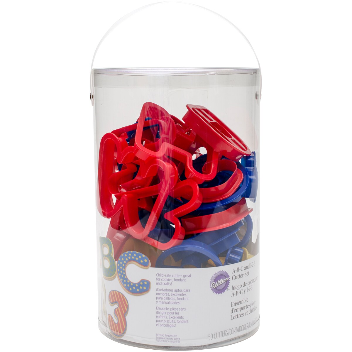 Plastic Cookie Cutters 50/Pkg-A-B-C &#x26; 1-2-3