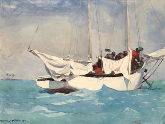 Key West, Hauling Anchor Poster Print by Winslow Homer - Item # VARPDX3HO2153