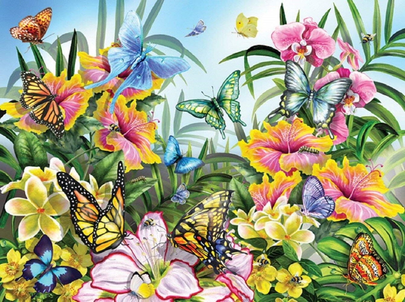 Sunsout Garden Colors 1000 pc   Jigsaw Puzzle 34928
