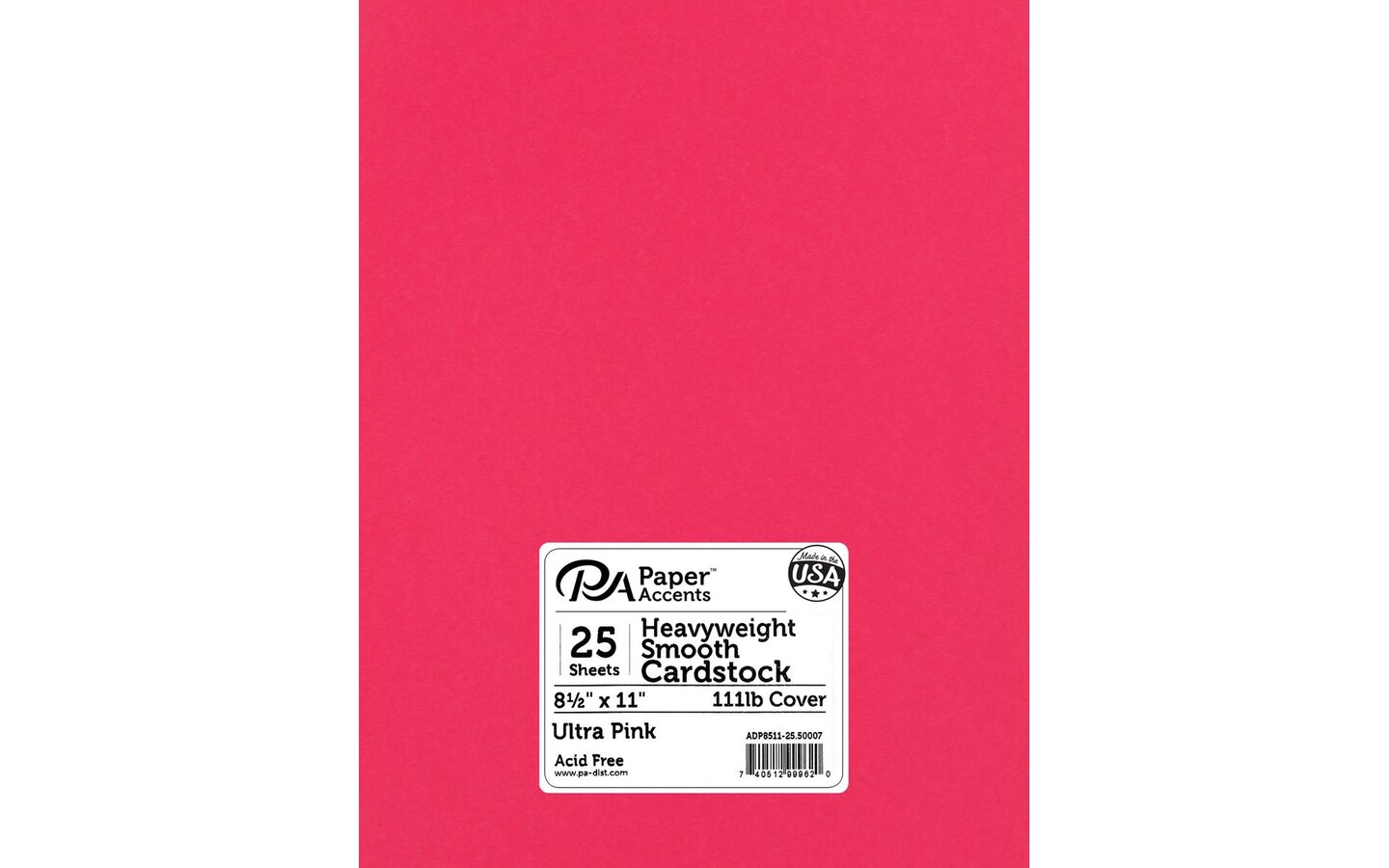 PA Paper Accents Heavyweight Smooth Cardstock 8.5 x 11 Ultra