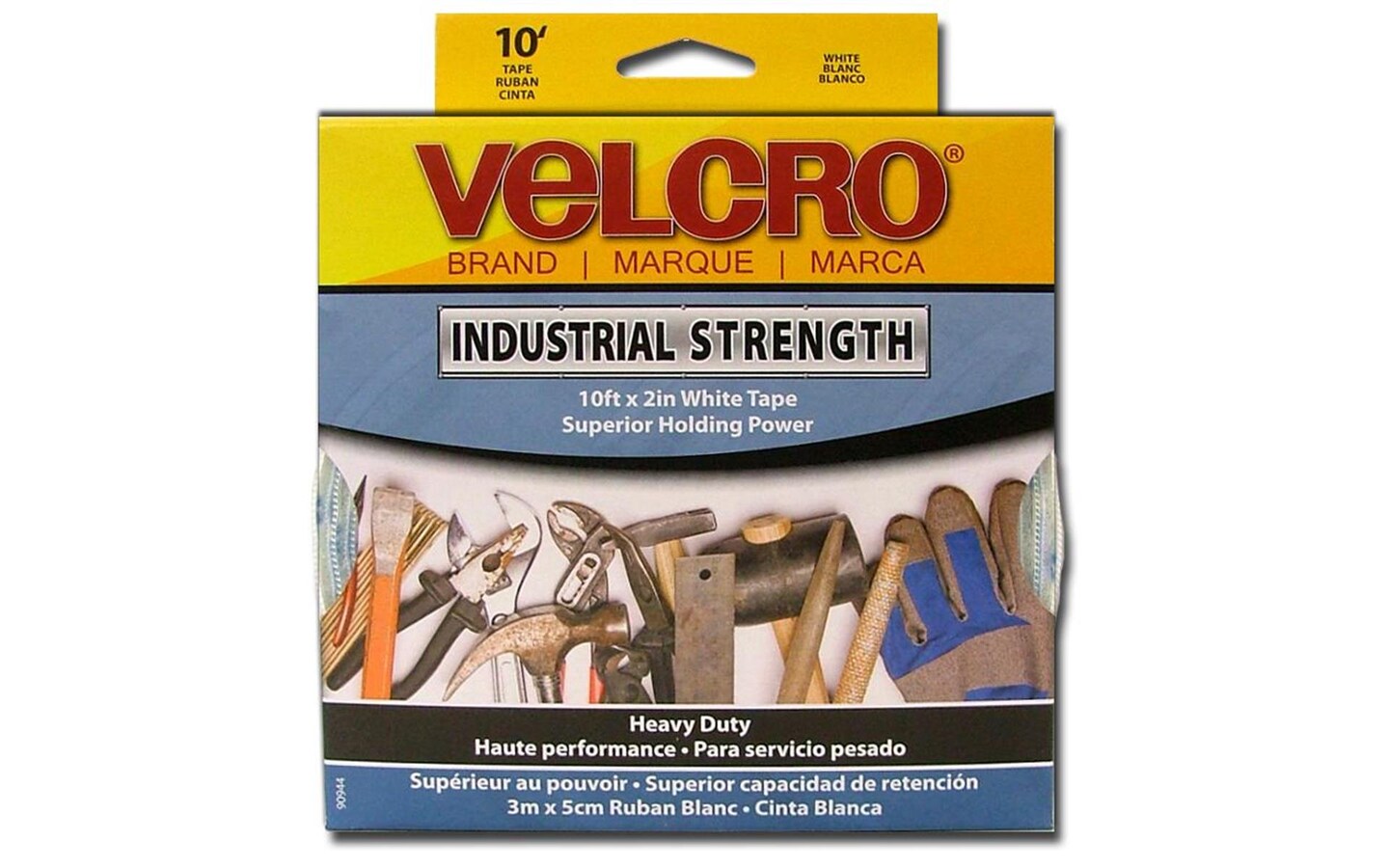 Velcro Brand Industrial Strength Tape 2x10' White