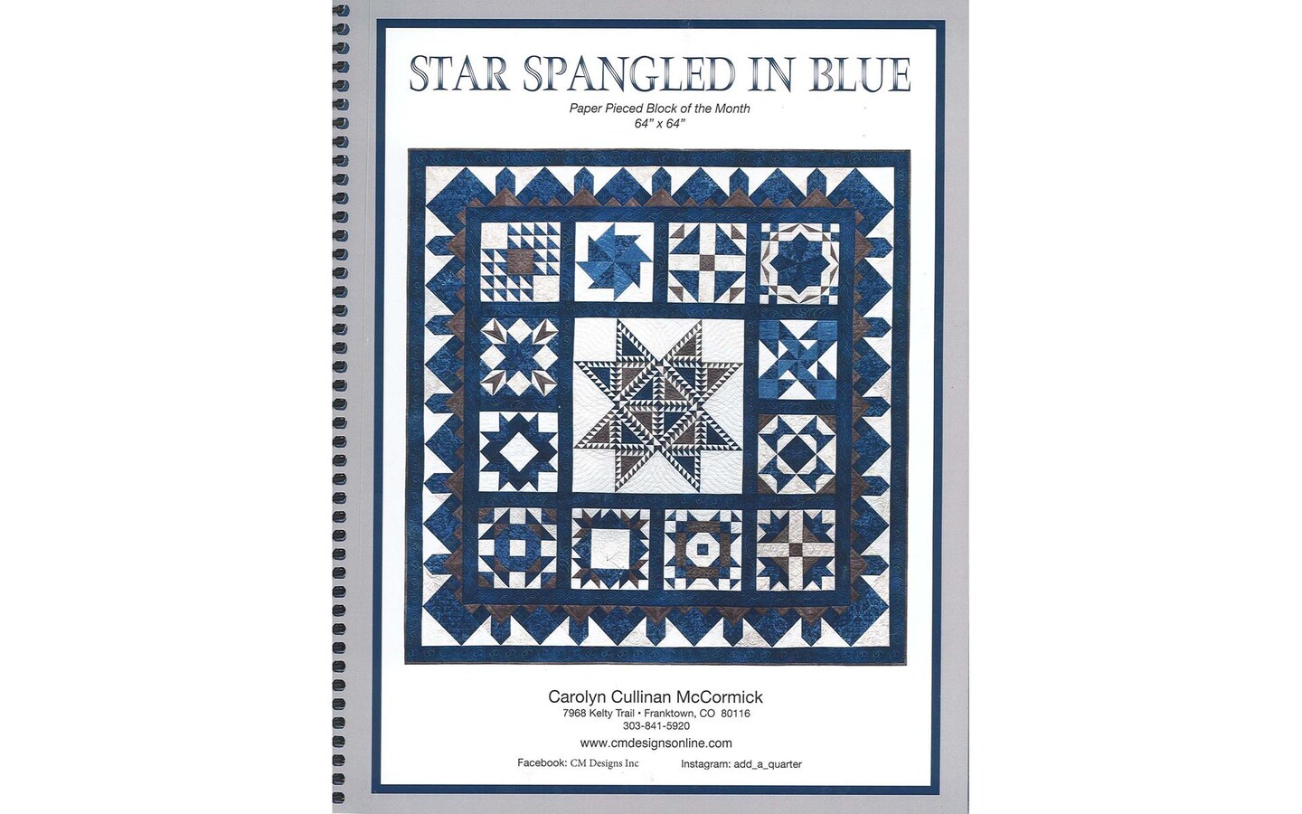 CM Designs Star Spangled In Blue Bk