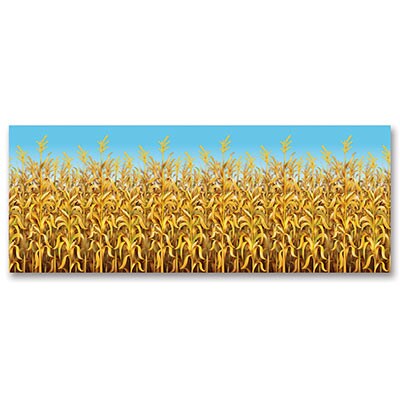 Decorative Cornstalks Backdrop