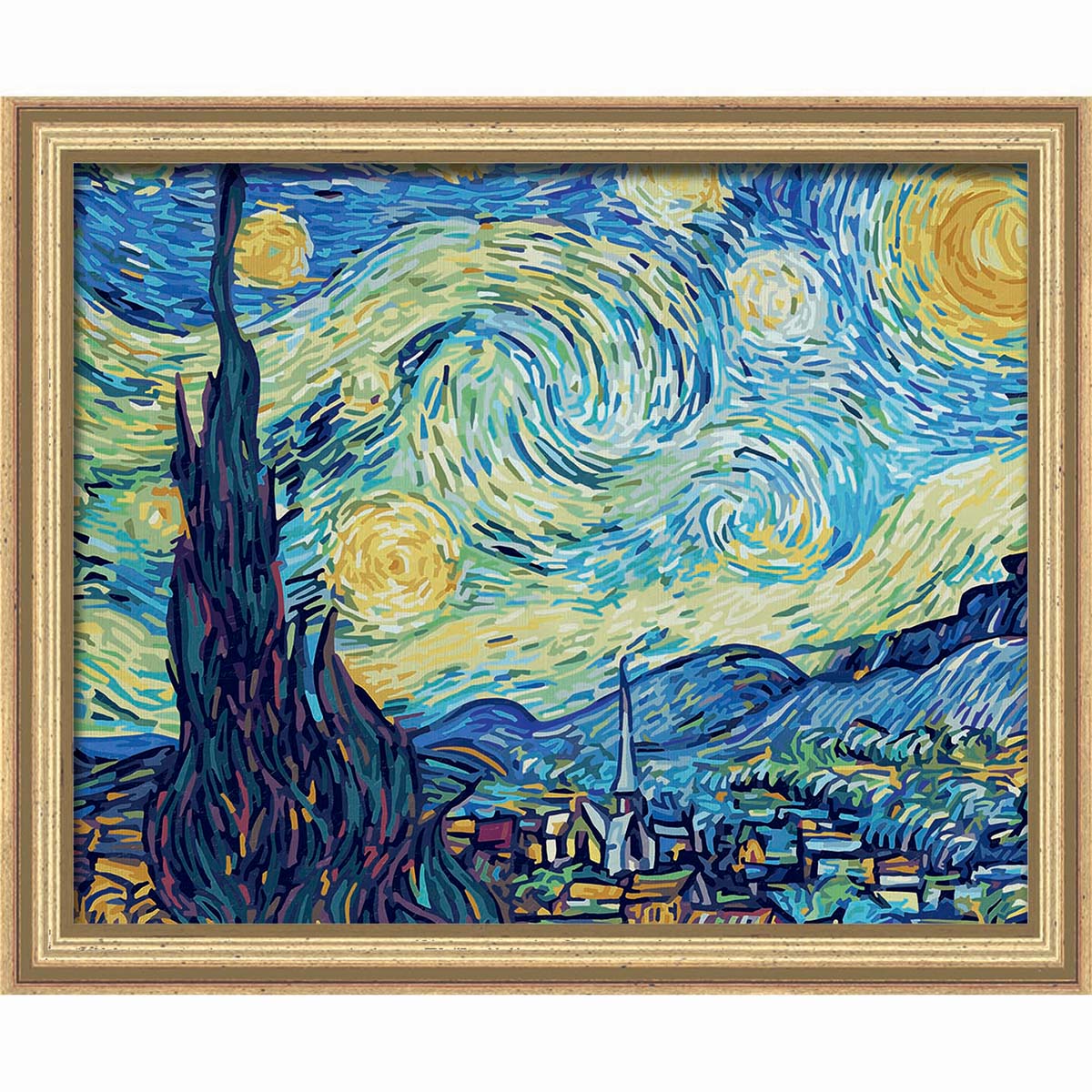 Schipper Van Gogh's Starry Night Kit & Frame PaintbyNumber Kit Michaels