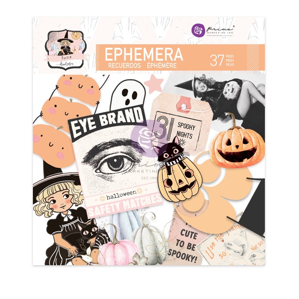 Luna Cardstock Ephemera 74/Pkg-W/Foiled Accents
