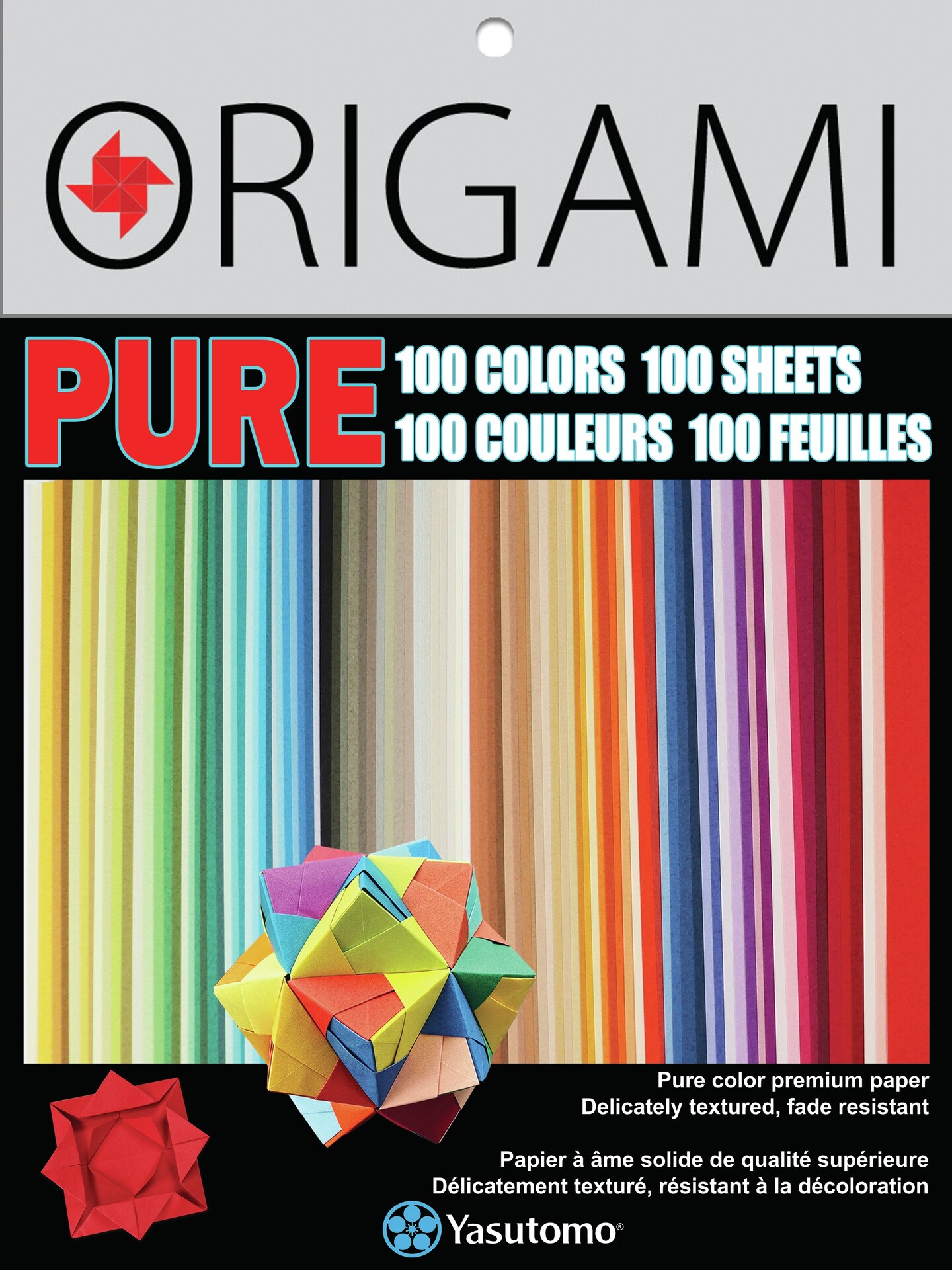 Yasutomo PURE Origami Paper 5.875&#x22; 100/Pkg-100 Colors