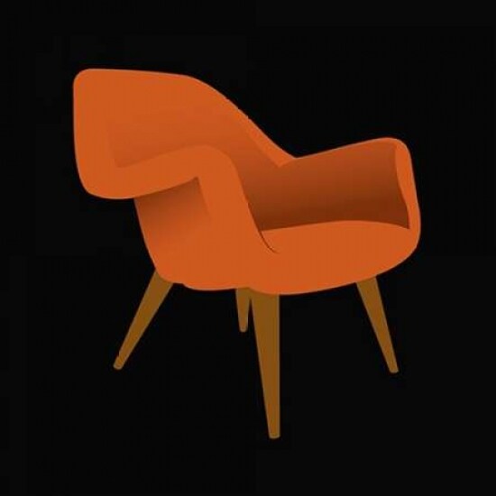 Mid Century Chair II Poster Print by PI Studio