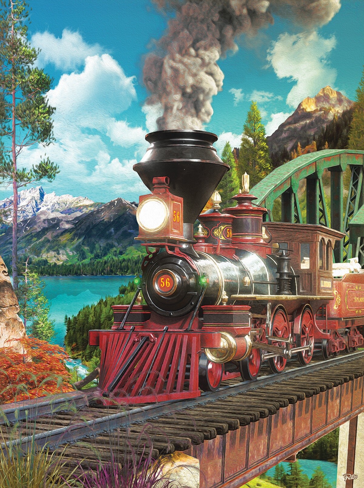 Sunsout Number 56 500 pc   Jigsaw Puzzle 42365