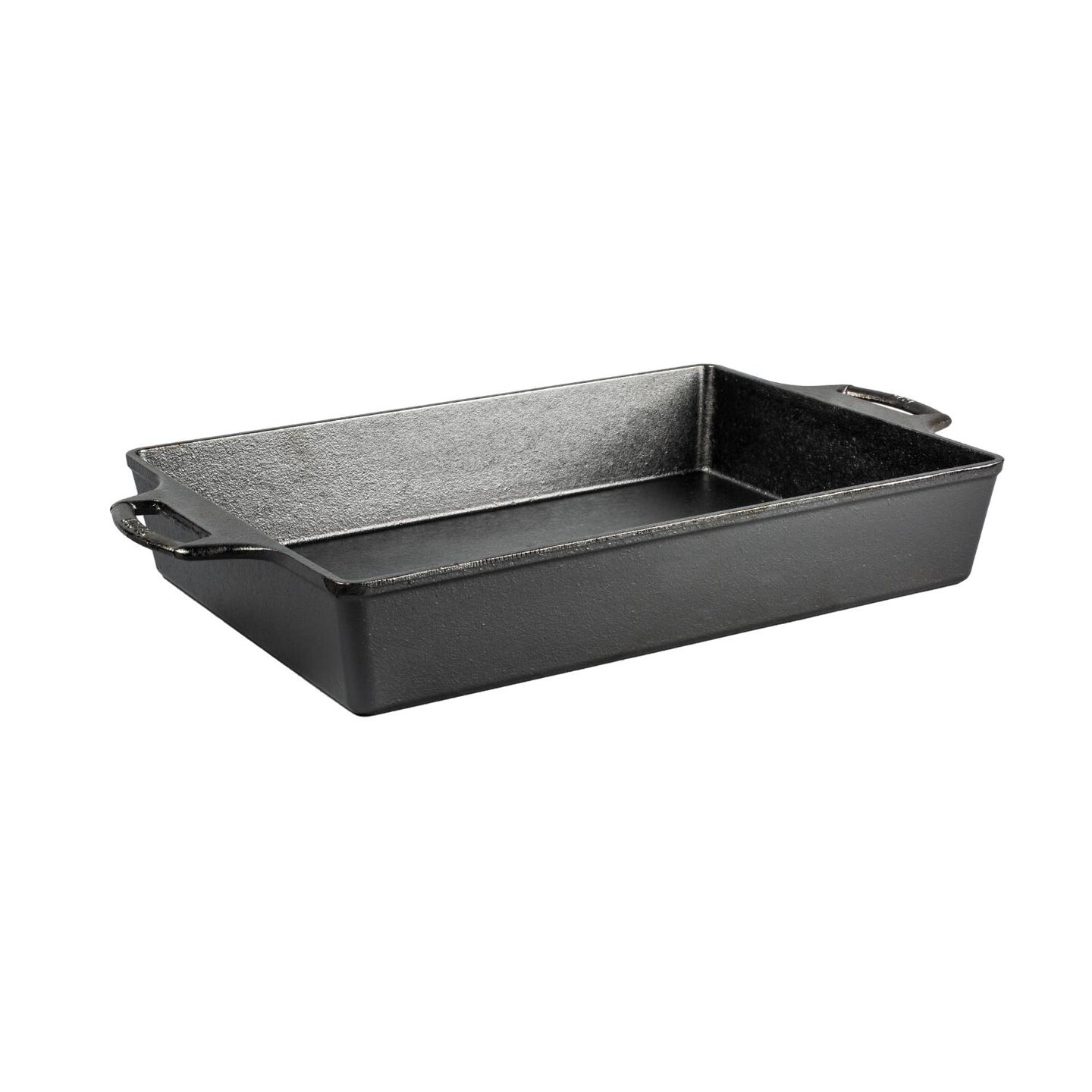Lodge Cast Iron Casserole Baking Pan Dual Handles Seasoned 9 x 13