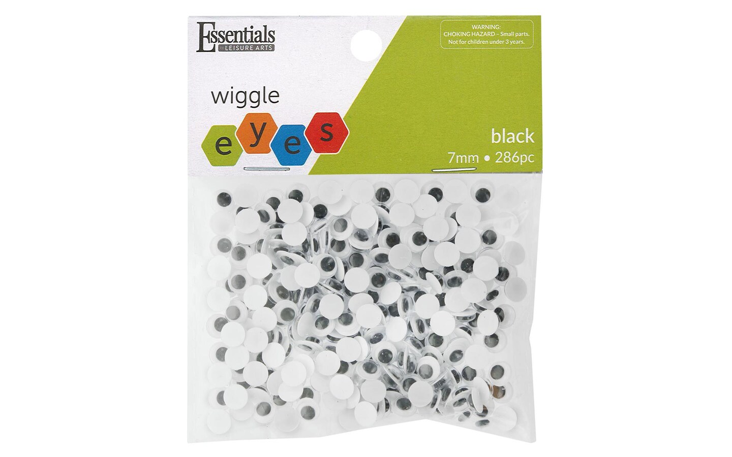 Essentials by Leisure Arts Eyes Paste On Moveable 7mm Black 286pc Googly  Eyes, Google Eyes for Crafts, Big Googly Eyes for Crafts, Wiggle Eyes,  Craft