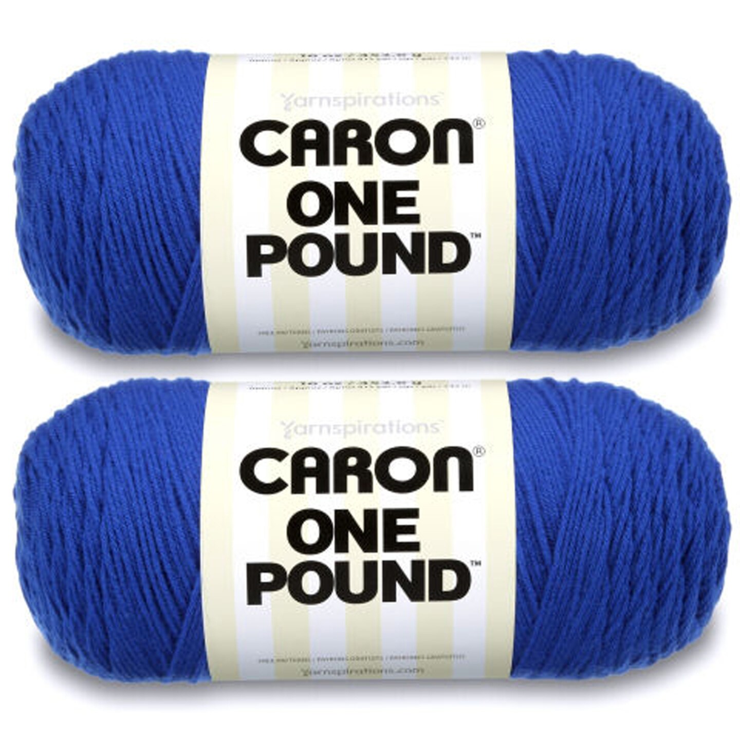 Caron One Pound Royalty Yarn - 2 Pack of 454g/16oz - Acrylic - 4 Medium (Worsted) - 812 Yards - Knitting/Crochet