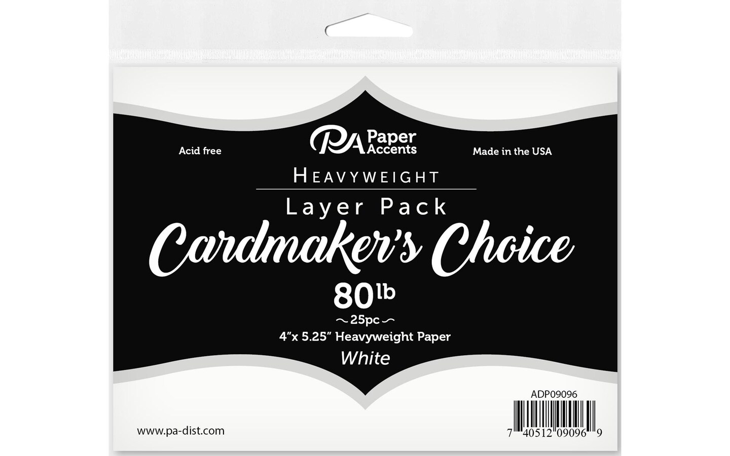 Cardmakers Choice Card Layer 4x5.25 80lb Wht 25pc