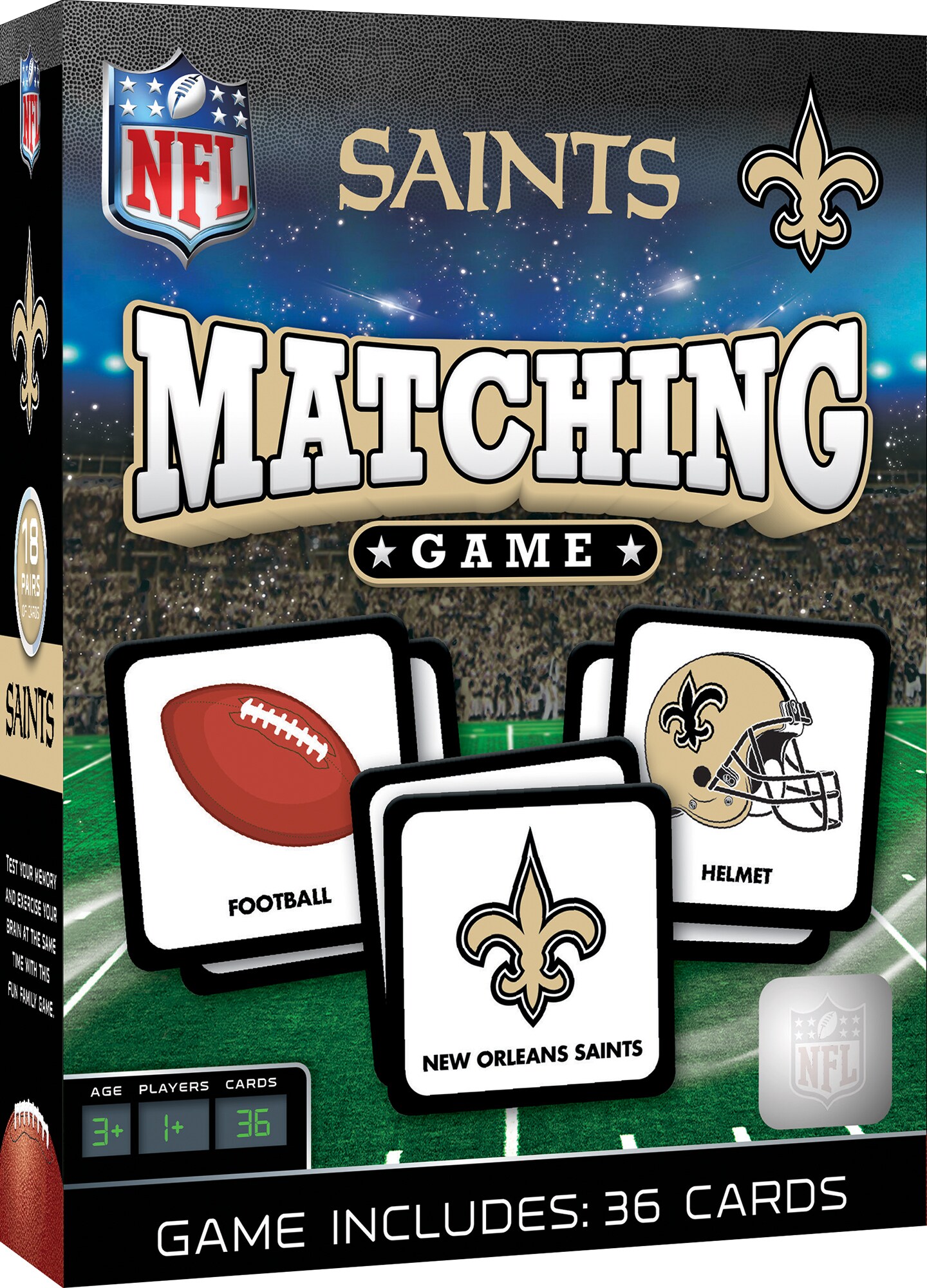 MasterPieces Officially Licensed NFL New Orleans Saints Matching Game for  Kids and Families