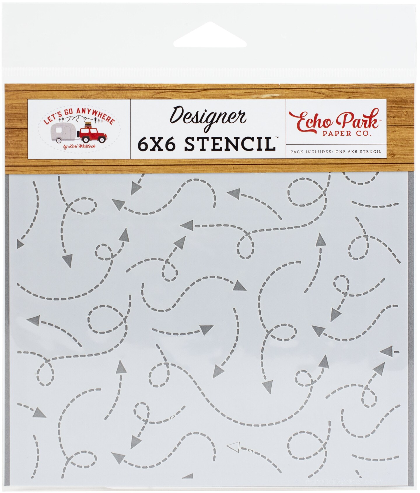 Echo Park Stencil 6&#x22;X6&#x22;-Scenic Route