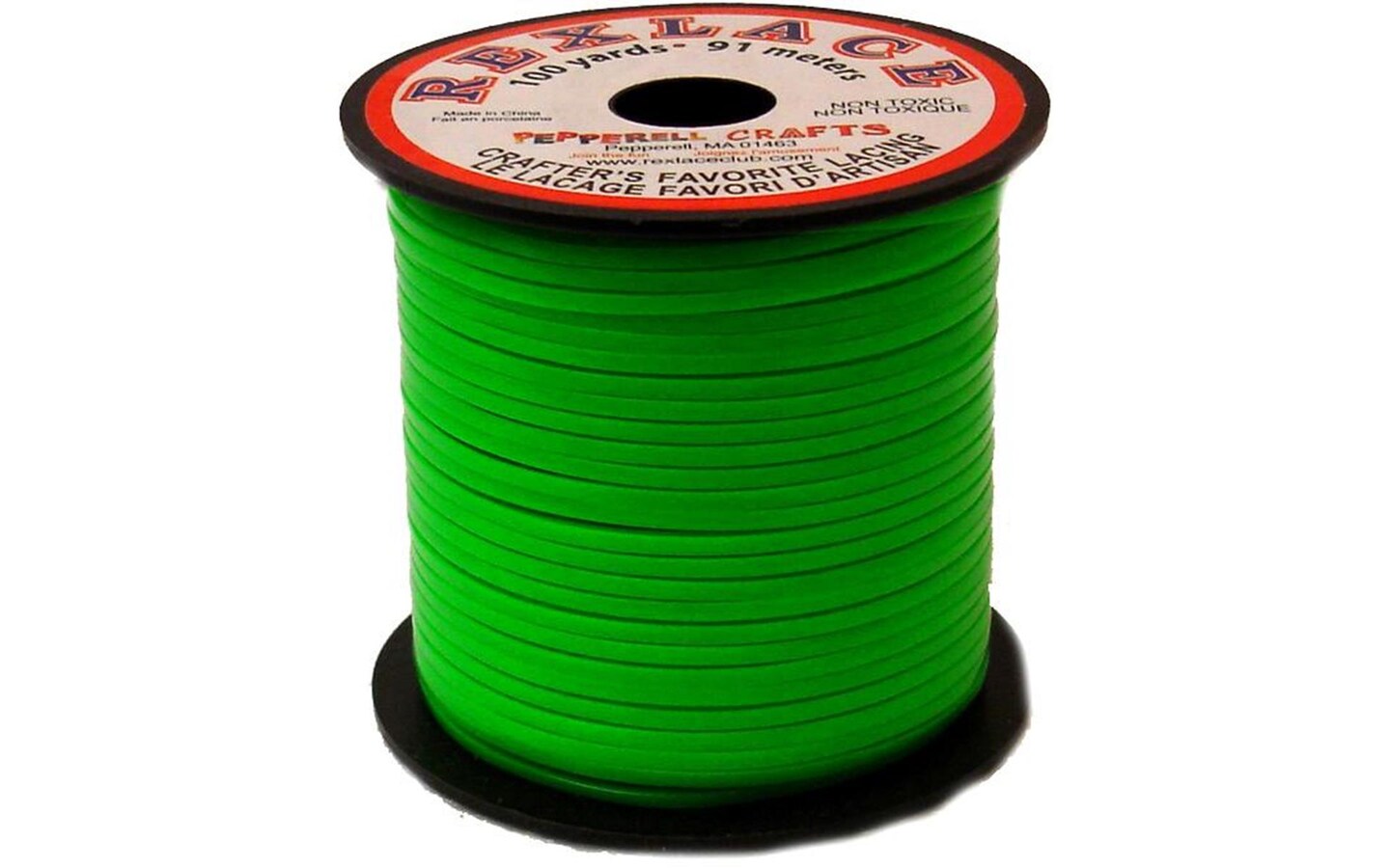 Pepperell Rexlace 100yd Spool Neon Green