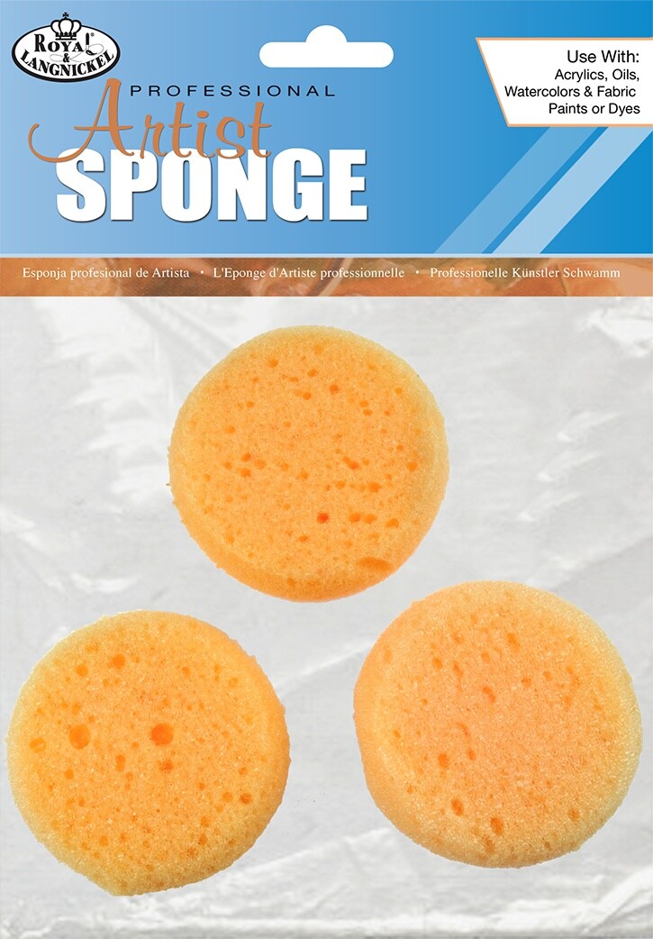 Hapy Shop 24 Pack Painting Sponge Round Synthetic Artist Sponges Watercolor Sponges for Painting Crafts Ceramics Household Use and More 2.8 Inches