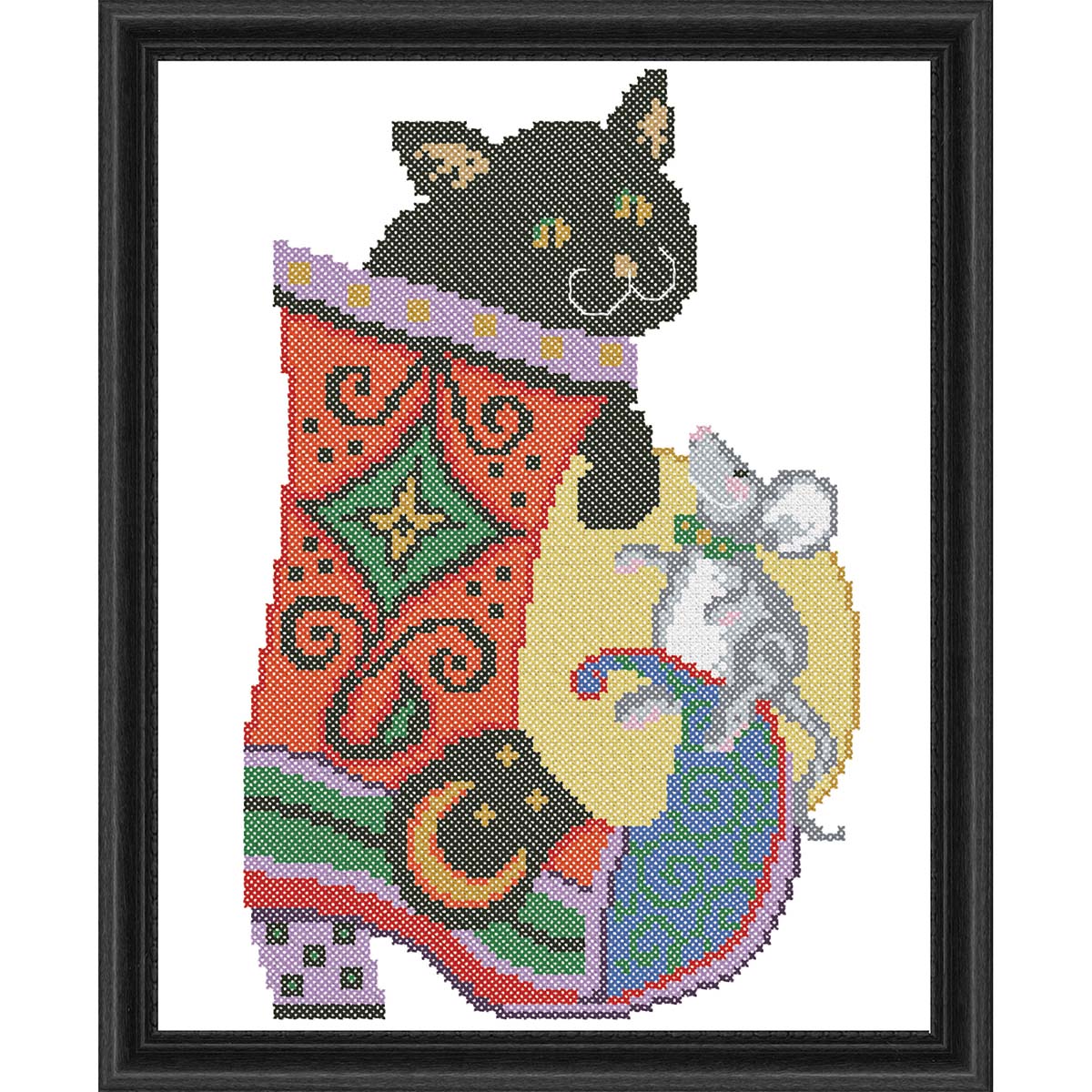 Herrschners Bewitching Soulmates Stamped CrossStitch Kit Michaels