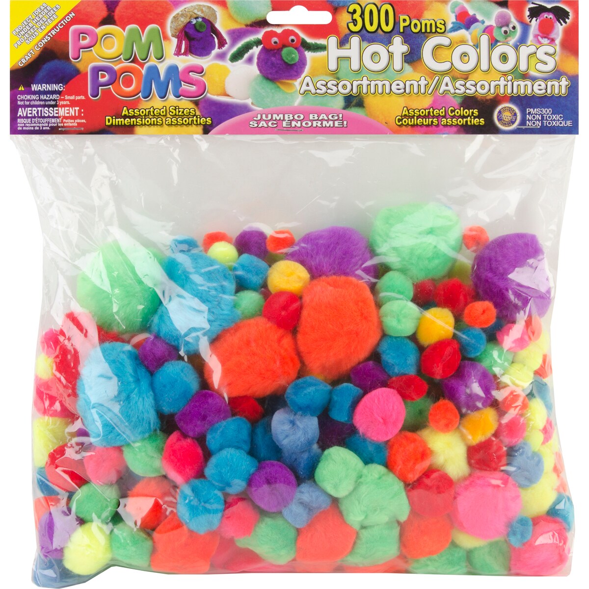 PomPoms Assorted 300/Pkg Michaels