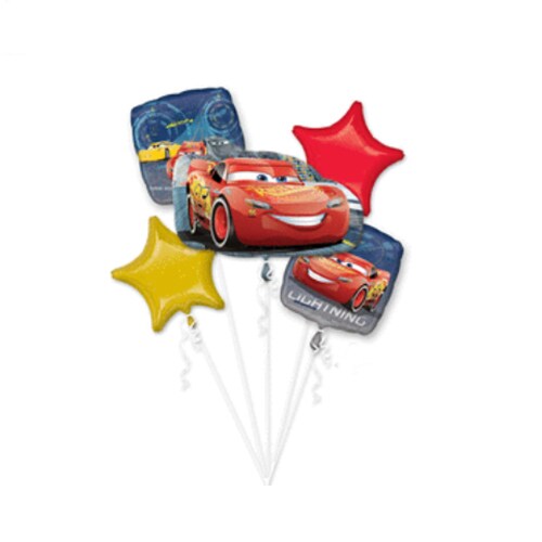 Cars 3 Lightning McQueen Foil Balloon Bouquet