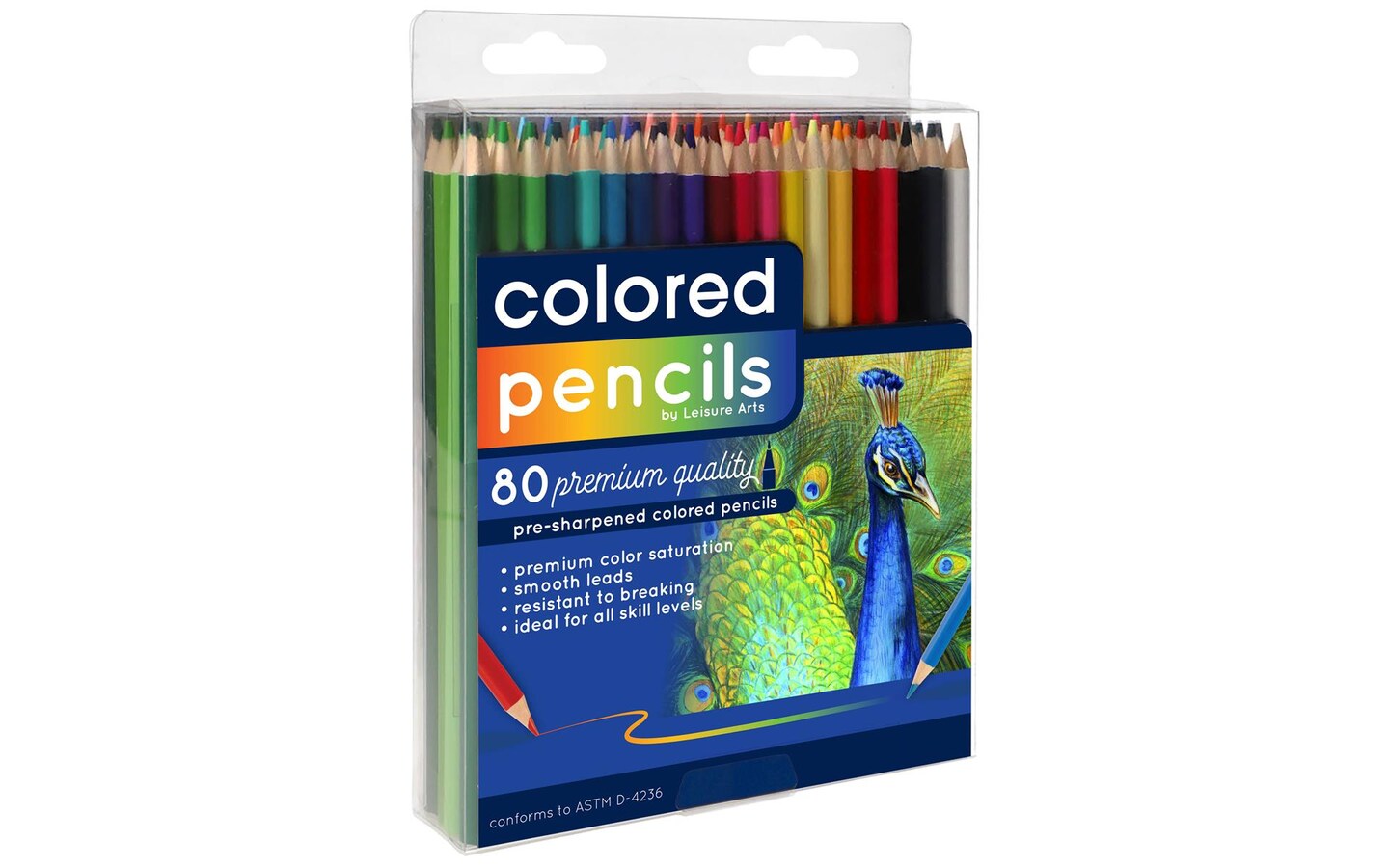 Adult Coloring Book Colored Pencils 80 Ct Leisure Arts