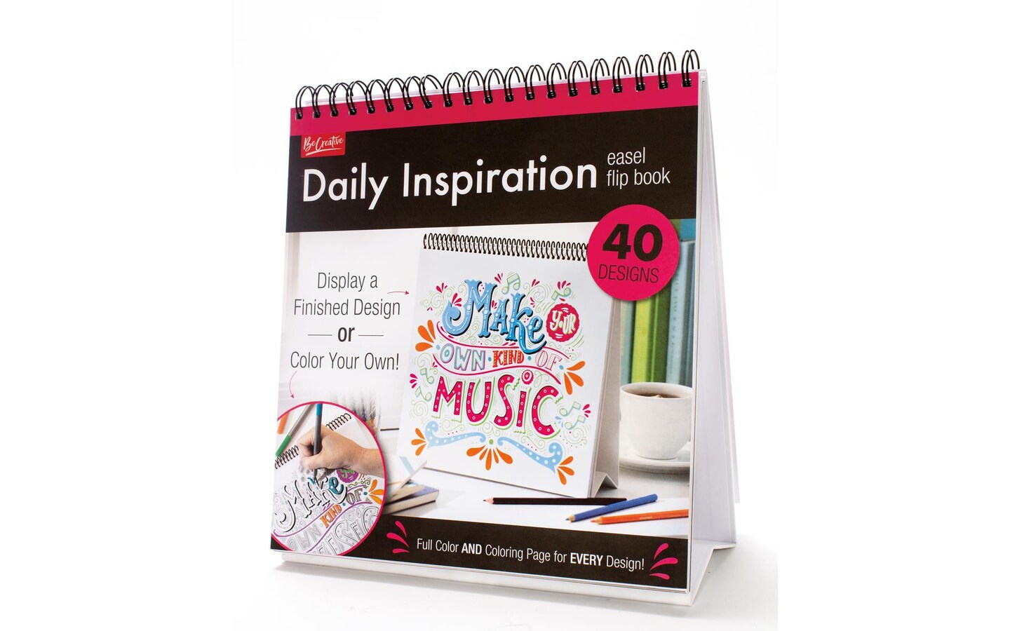 Leisure Arts Daily Inspiration Flip Coloring Book