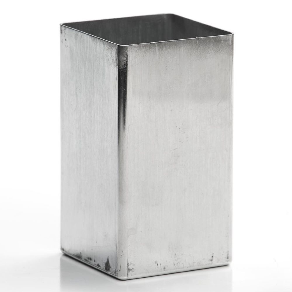 Sunshine Candleworks Square Aluminum Pillar Candle Mold 3 x 3 x 5.5 inches