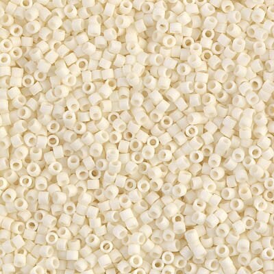 Miyuki Delica Bead 11/0 - DB0352 - Matte Opaque Cream