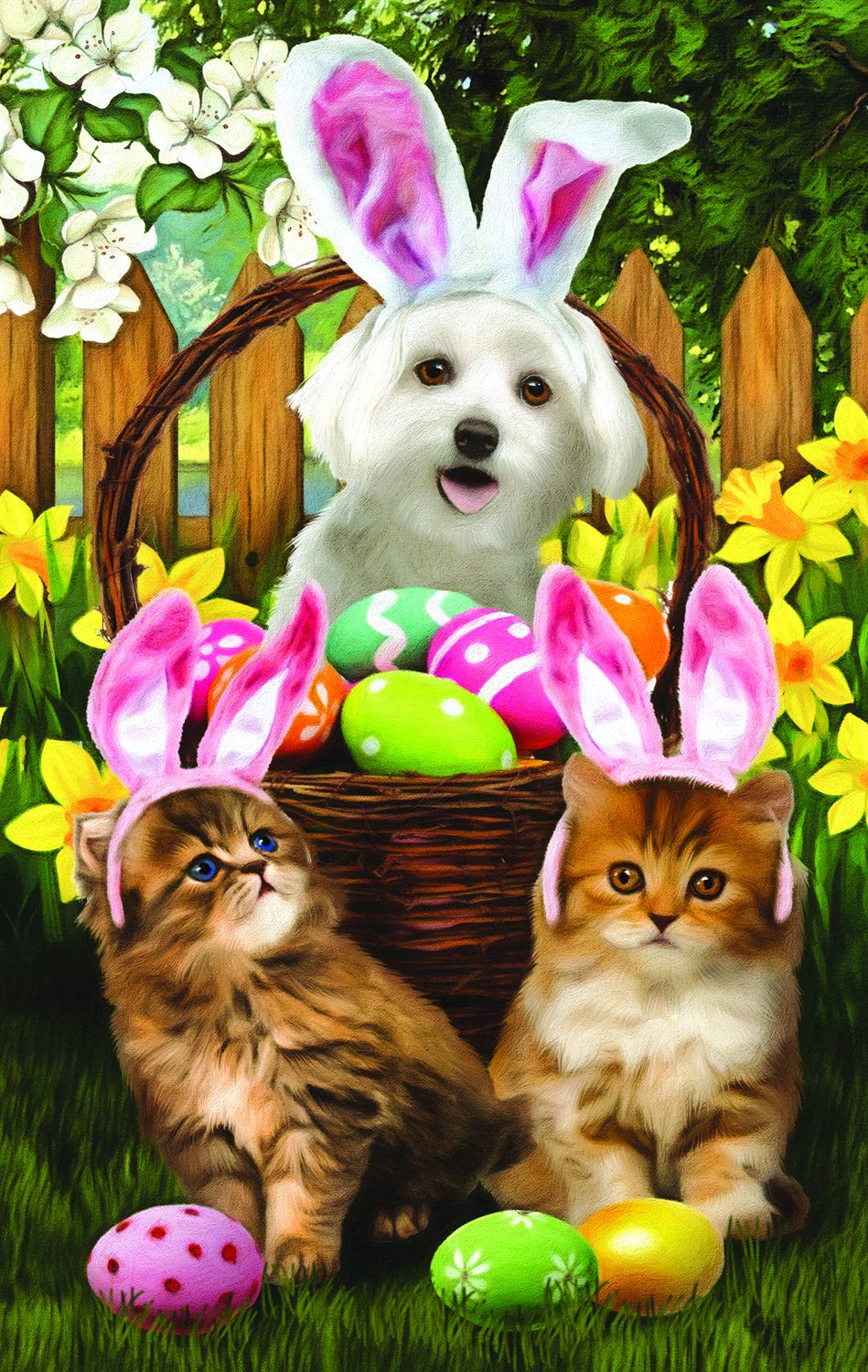 Sunsout Easter Bunny in Training 300 pc  Easter Jigsaw Puzzle 28849