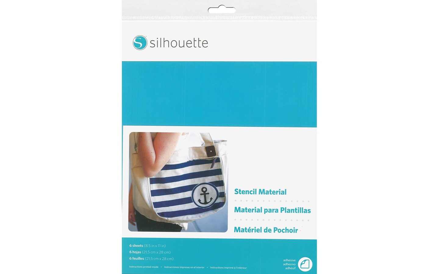 Silhouette Stencil Sheet 8.5x11&#x22; Adhesive