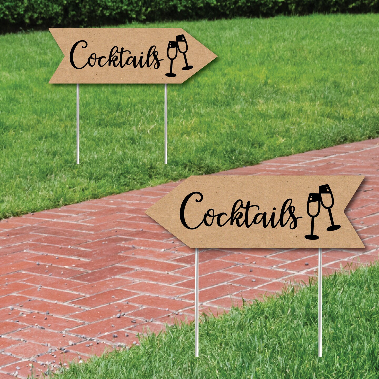 Big Dot of Happiness Rustic Wedding Cocktails Signs - Wedding Sign ...