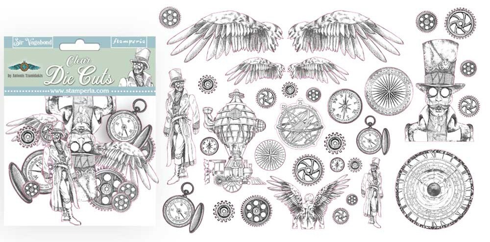 Stamperia Clear Die-Cuts-Sir Vagabond