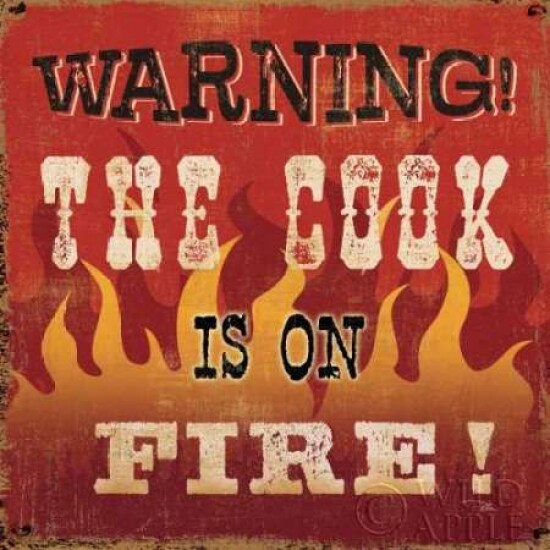 The Cook is on Fire Poster Print by Pela Studio - Item # VARPDX8092