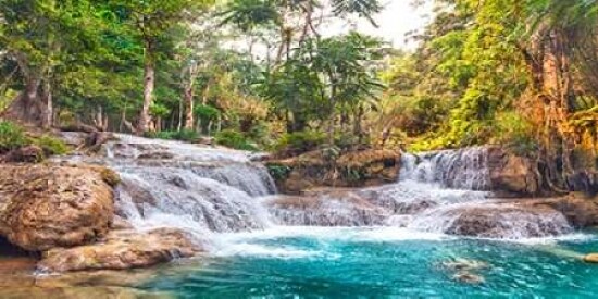 Kuang Si Falls, Luang Prabang, Laos Poster Print by Pangea Images - Item # VARPDX2AP3329