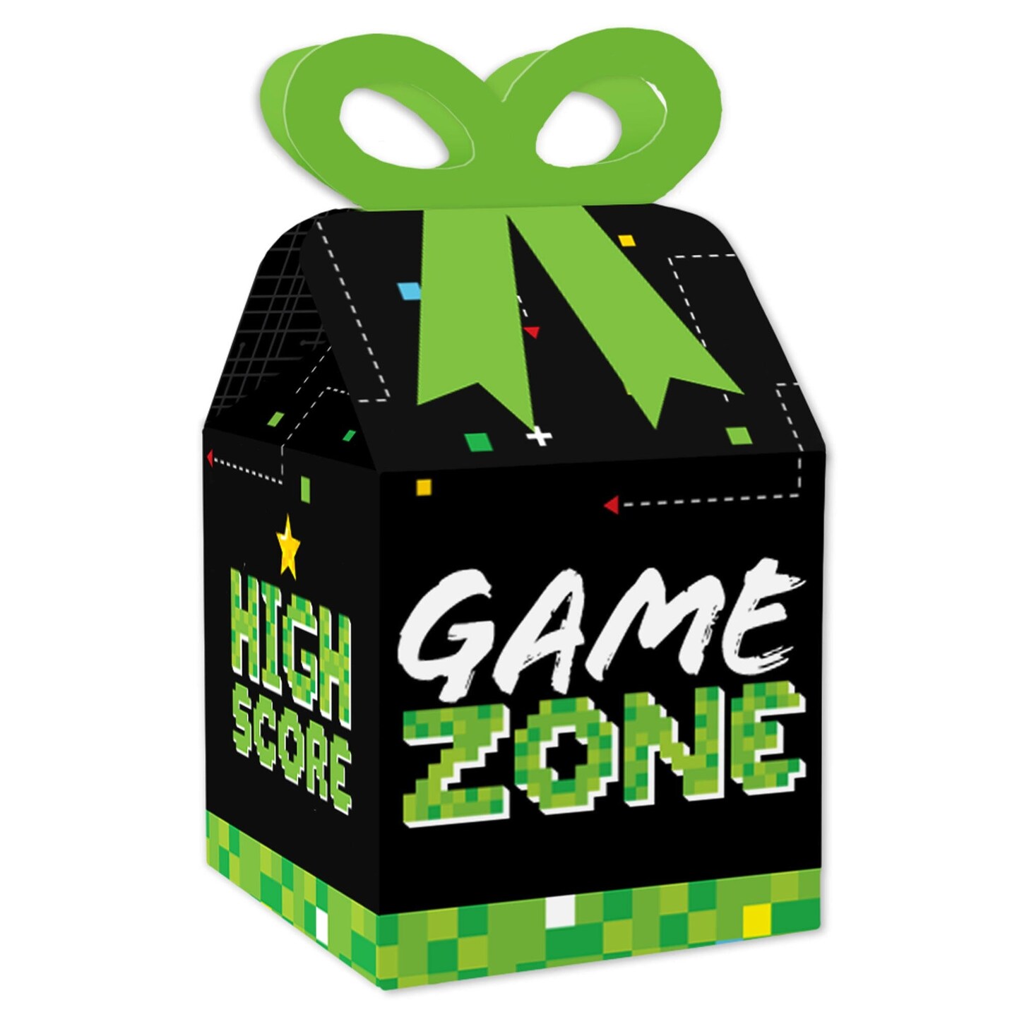 Big Dot of Happiness Game Zone - Square Favor Gift Boxes - Pixel Video Game  Party or Birthday Party Bow Boxes - Set of 12 | Michaels