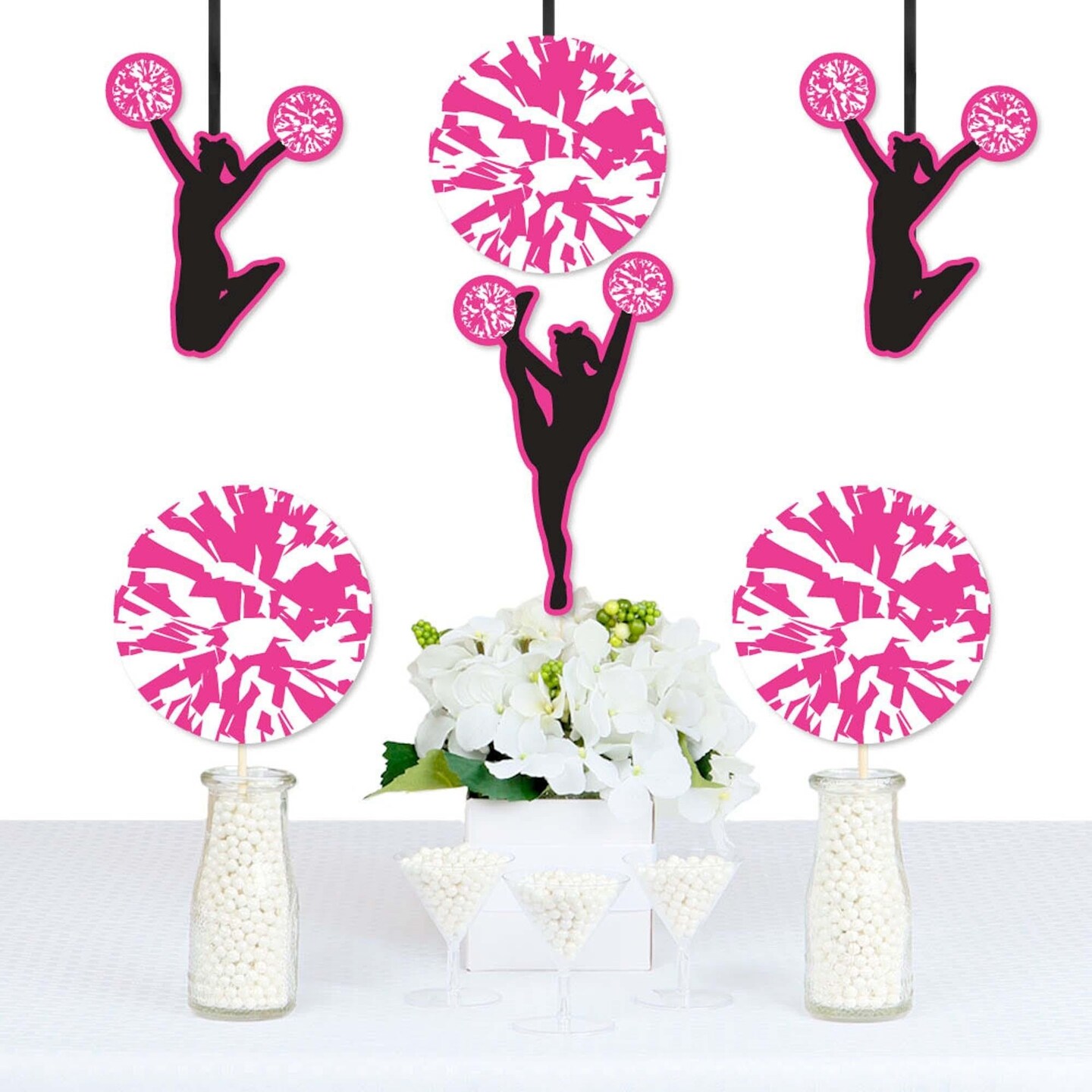Big Dot of Happiness We&#x27;ve Got Spirit - Cheerleading - Cheerleaders Decorations DIY Birthday Party or Cheerleader Party Essentials - Set of 20