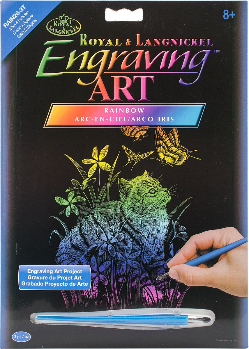 Royal &#x26; Langnickel(R) Rainbow Foil Engraving Art Kit 8&#x22;X10&#x22;