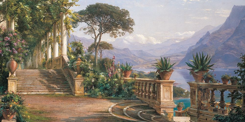 Lodge on Lake Como Poster Print by Aagard Carl Frederic - Item # VARPDX2AA4370