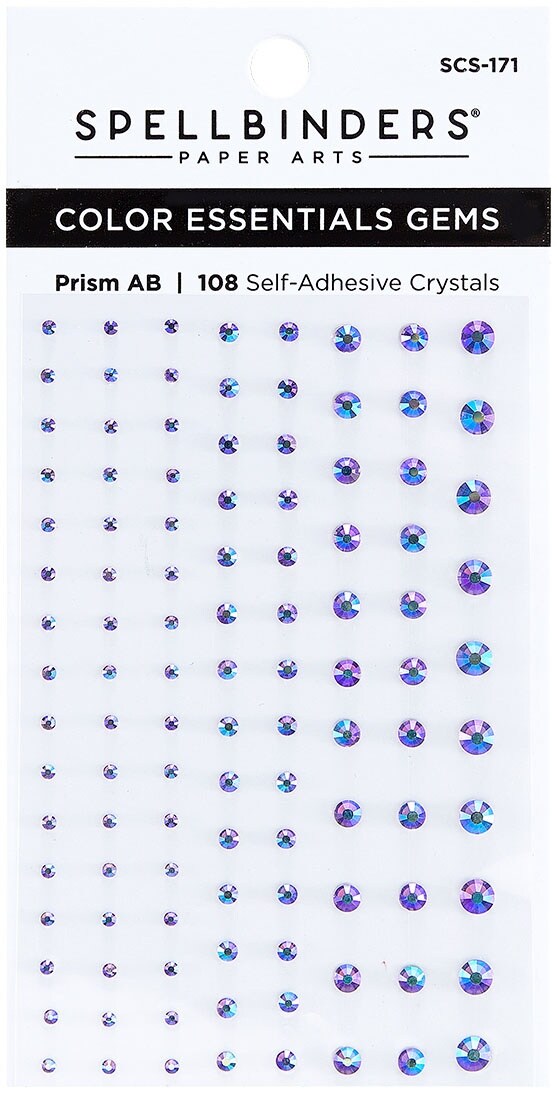 Spellbinders Color Essentials Gems 108/Pkg-Prism