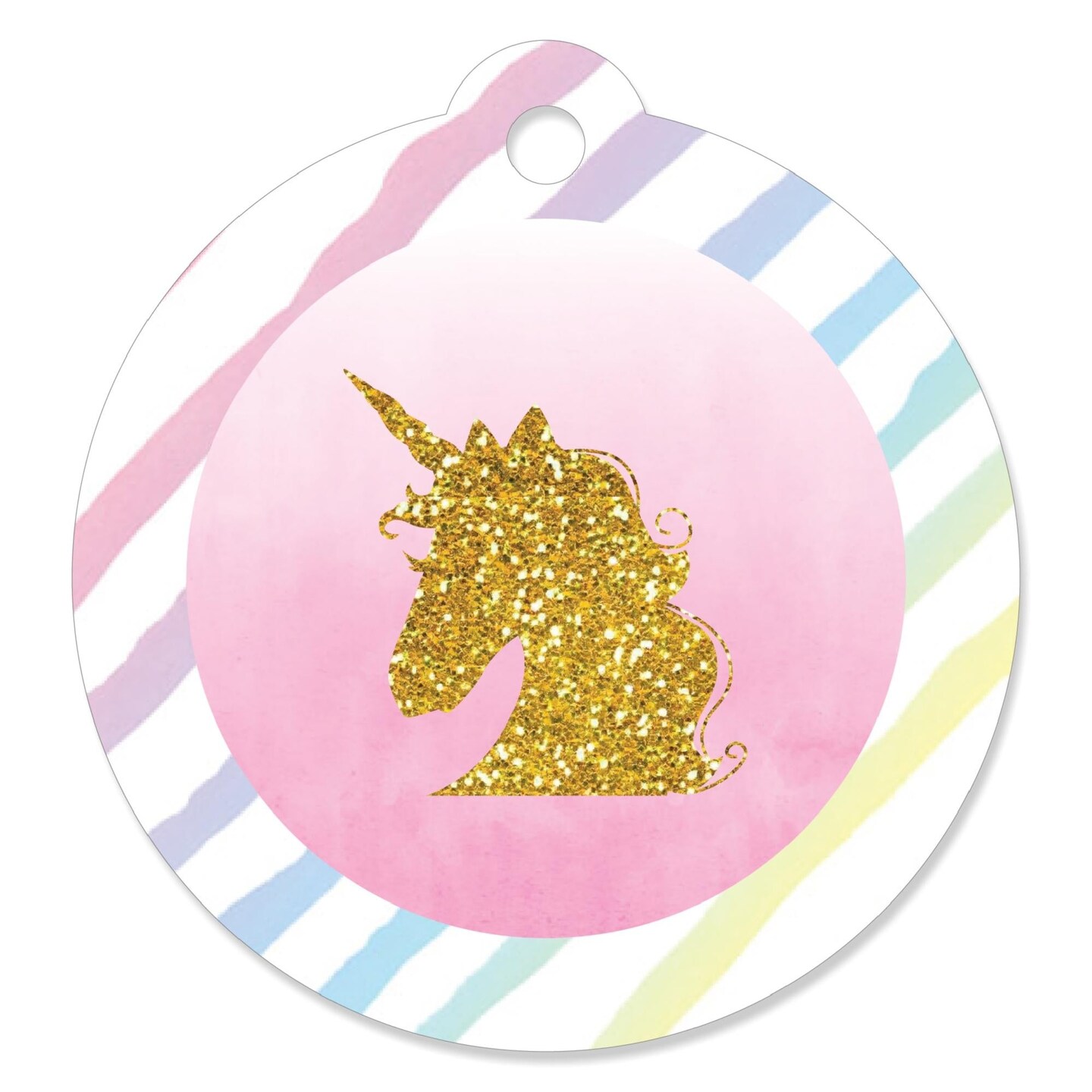 Big Dot of Happiness Rainbow Unicorn Magical Unicorn Baby Shower or