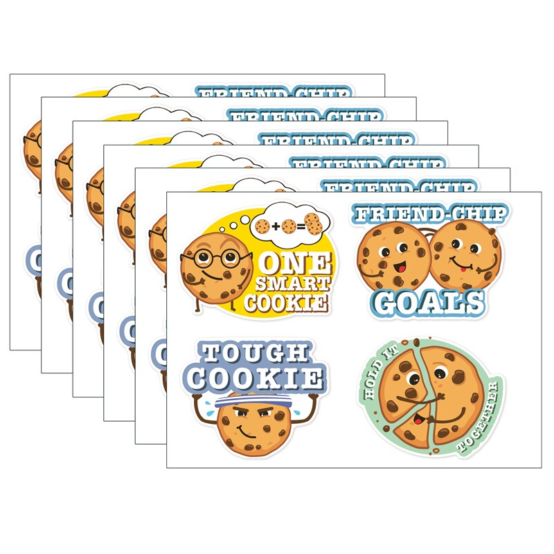 Jumbo Scented Stickers, Chocolate Chip Cookie, 12 Per Pack, 6 Packs ...