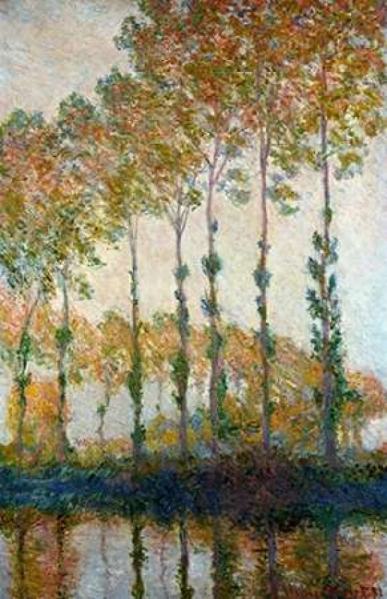 Poplars on the River Epte in Autumn 1891 Poster Print by  Claude Monet - Item # VARPDX278693