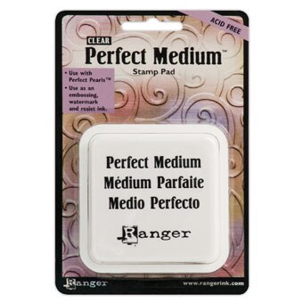 Ranger Perfect Medium Stamp Pad 3&#x22;X3&#x22;-Clear
