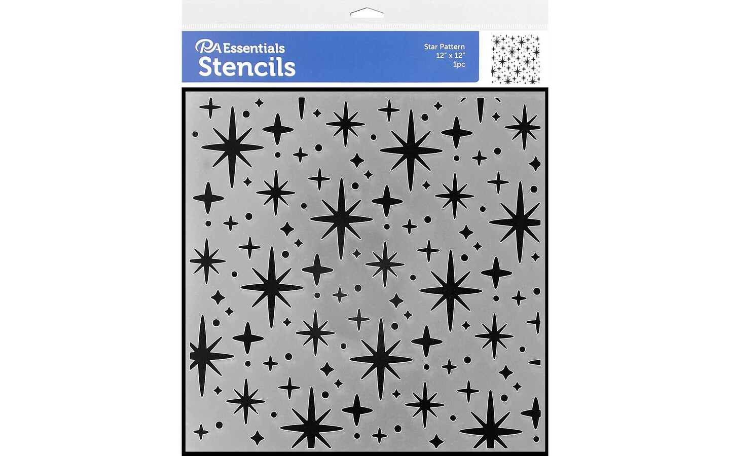 Star Designs on Floor - Paint Stencil - DIY Tile Stencils for Painting