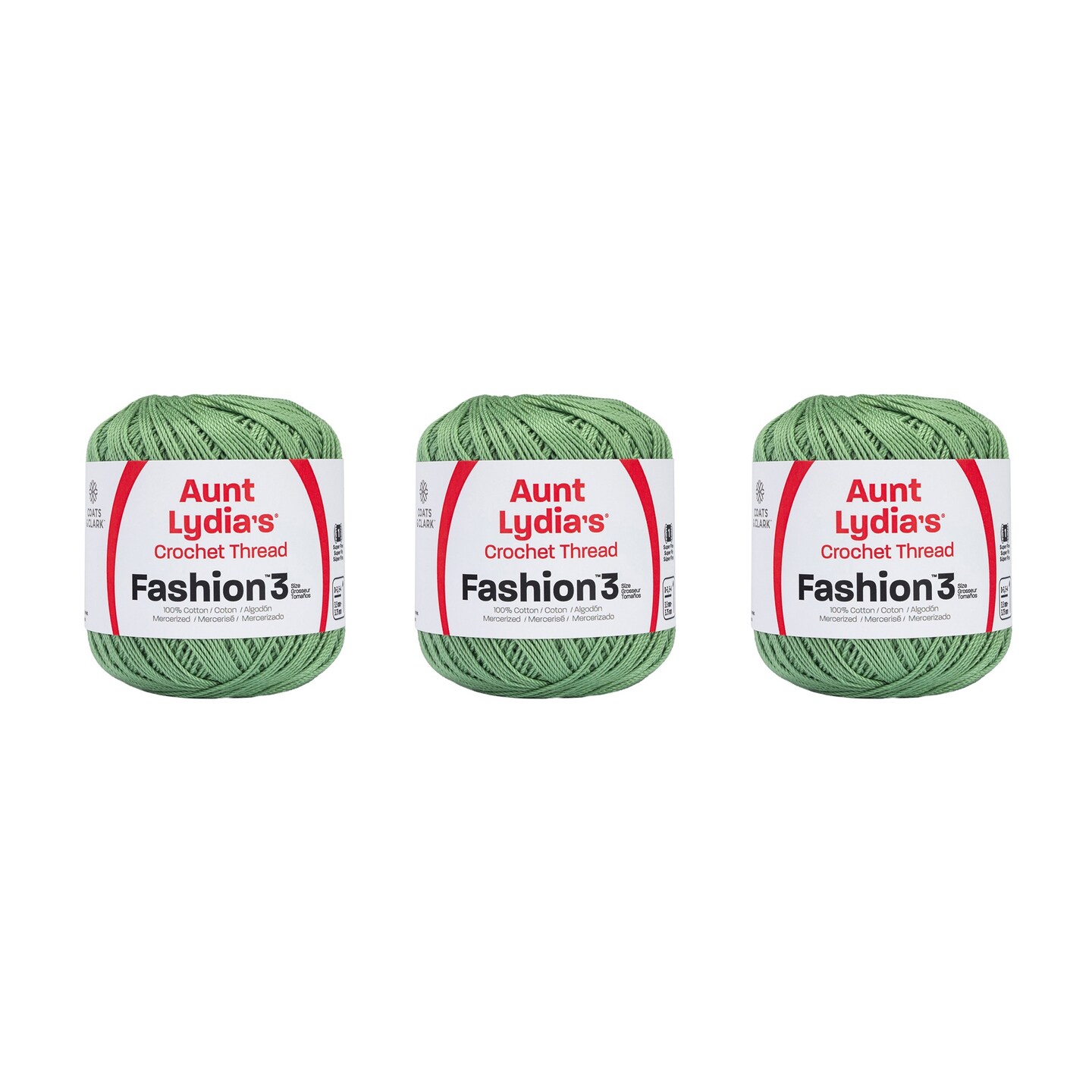 Aunt Lydia's Fashion Crochet Thread Size 3 Sage