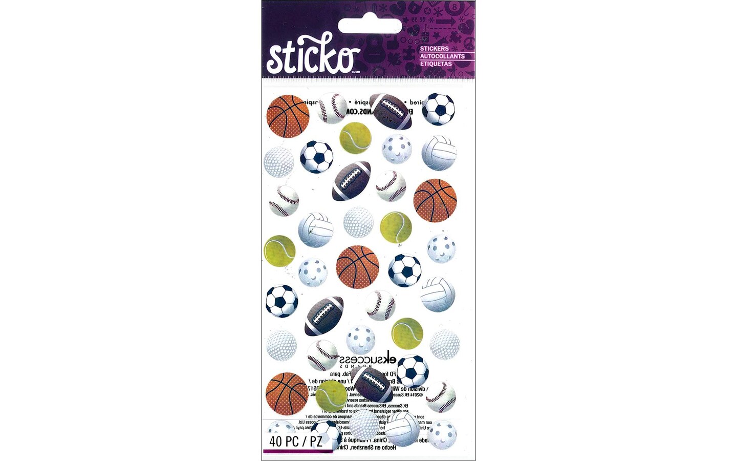 EK Sticko Sticker Sports Balls