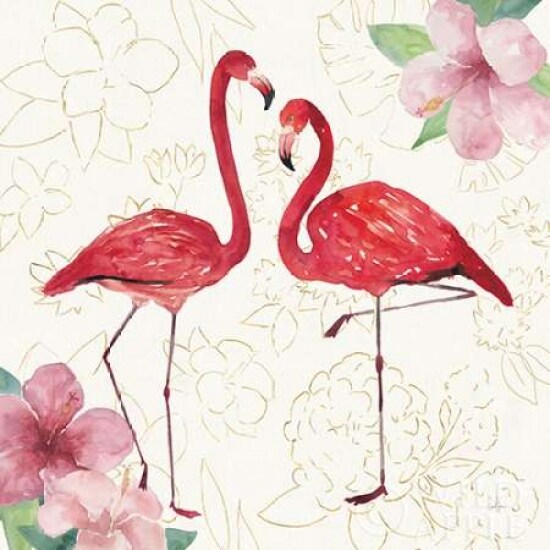 Tropical Fun Bird IV with Gold Poster Print by Harriet Sussman - Item # VARPDX30970